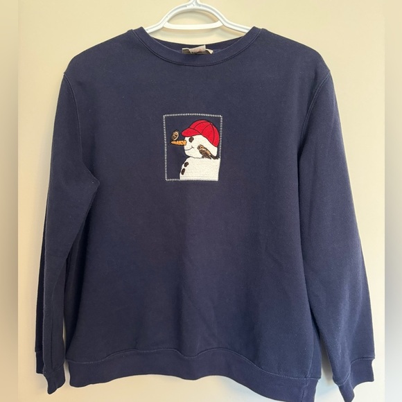 Vintage Sweaters - Vintage 90’s Snowman Christmas Sweater - women’s  medium - large